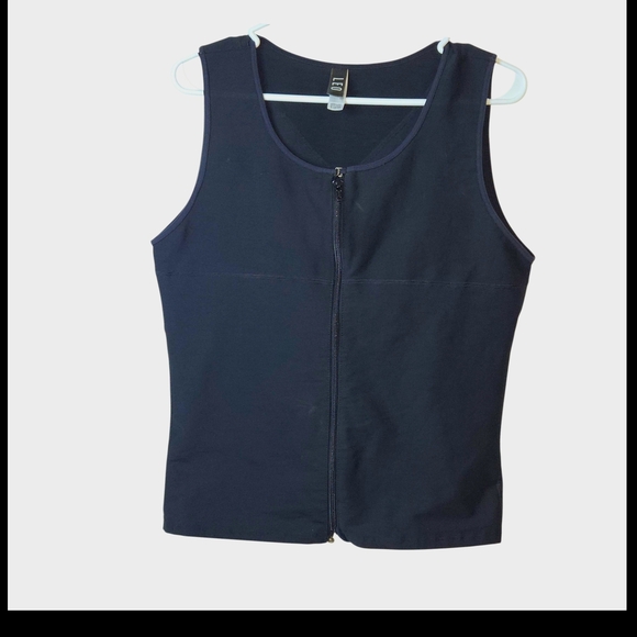 Men's Black Zip-Up Tank Top - Picture 5 of 8